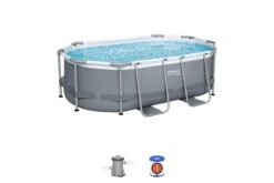 Bestway 10ft X 33in Dark Grey Oval Steel Pro MAX Above Ground Pool Set -Bestway Sale 10ft steel pro max pool