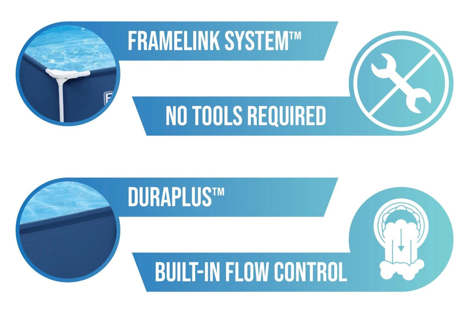 Bestway 13.1ft X 6.11ft X 32in Navy Blue Rectangle Steel Pro Above Ground Pool Set 11 Bestway 13.1ft X 6.11ft X 32in Navy Blue Rectangle Steel Pro Above Ground Pool Set - Image 9