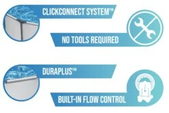 Bestway 15ft X 48in Grey Round Steel Pro Max Above Ground Pool Set -Bestway Sale 15ft garden swimming pool