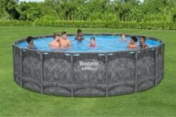 18ft X 52in Grey Round APX 365 Above Ground Pool Set -Bestway Sale 18ft bestway swimming pool set