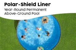18ft X 52in Grey Round APX 365 Above Ground Pool Set -Bestway Sale 18ft round semi permanent pools