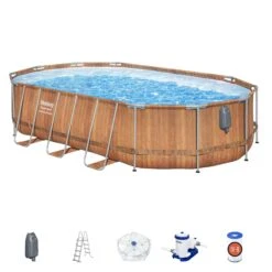 20ft Power Steel Comfort Jet Stone-Print Oval Pool Set 14 20ft Power Steel Comfort Jet Stone-Print Oval Pool Set -Bestway Sale 1 82f54e1c 30df 472c ab38 fd1f62452d74