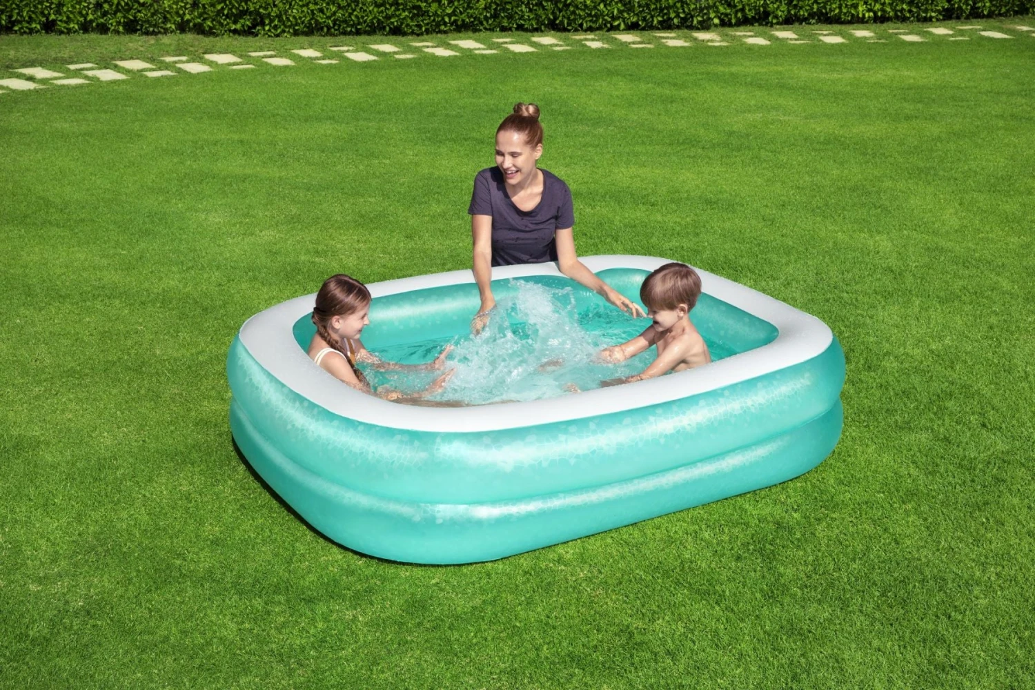 Bestway Family Rectangular Inflatable Swimming Pool 6 Bestway Family Rectangular Inflatable Swimming Pool - Image 4