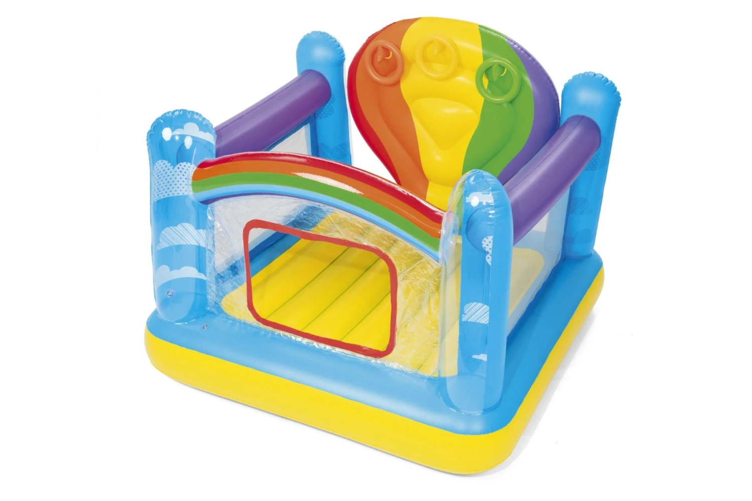 Bestway Kids Inflatable Hot Air Balloon Bouncy Castle, With Ring Toss Game 5 Bestway Kids Inflatable Hot Air Balloon Bouncy Castle, With Ring Toss Game - Image 3