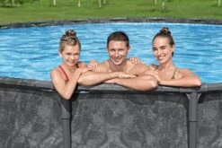 20ft X 52in Grey Round APX 365 Above Ground Pool Set -Bestway Sale 20ft all year round pool