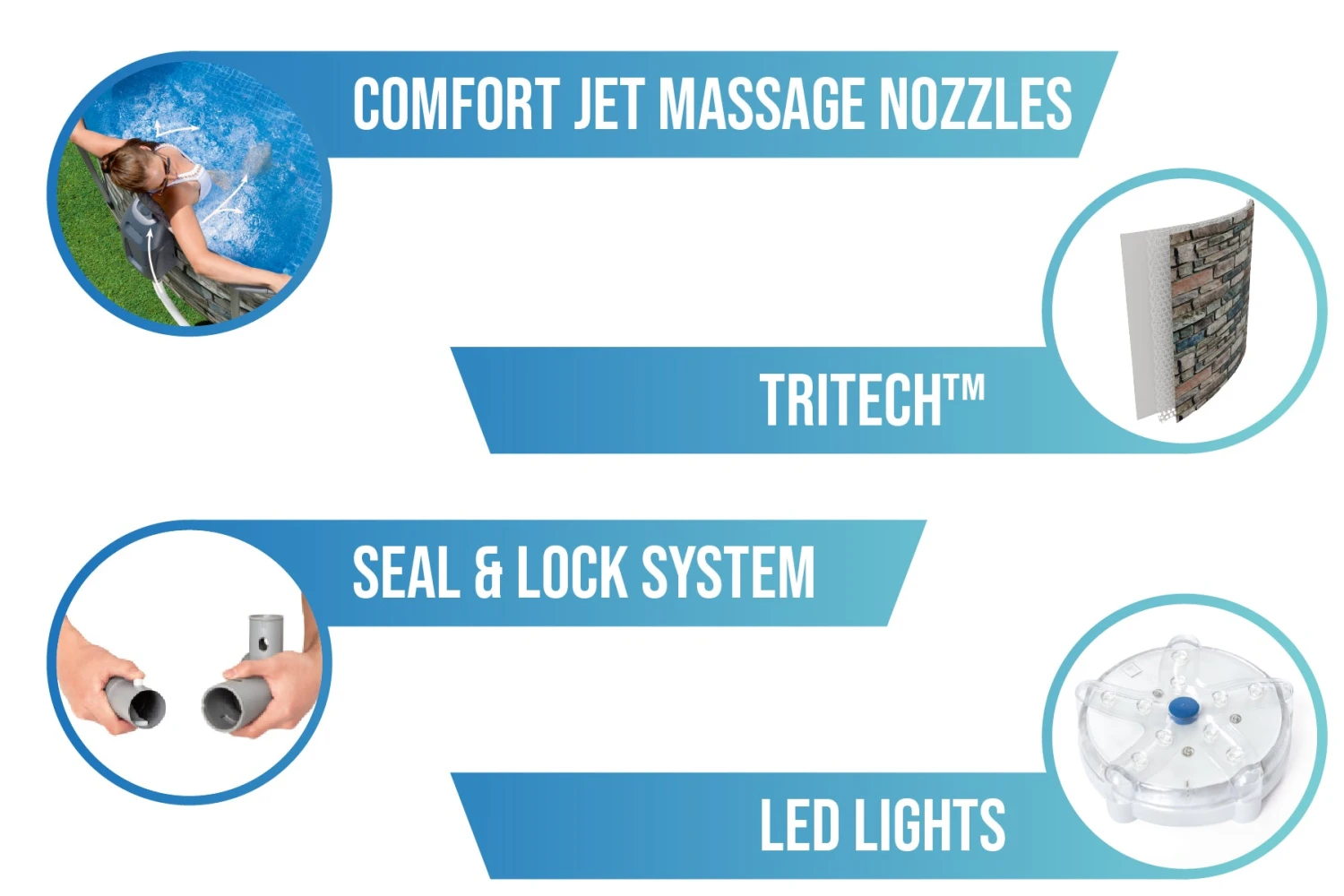 Bestway 20ft X 48in Stone Print Oval Power Steel Comfort Jet Above Ground Pool Set 10 Bestway 20ft X 48in Stone Print Oval Power Steel Comfort Jet Above Ground Pool Set - Image 8