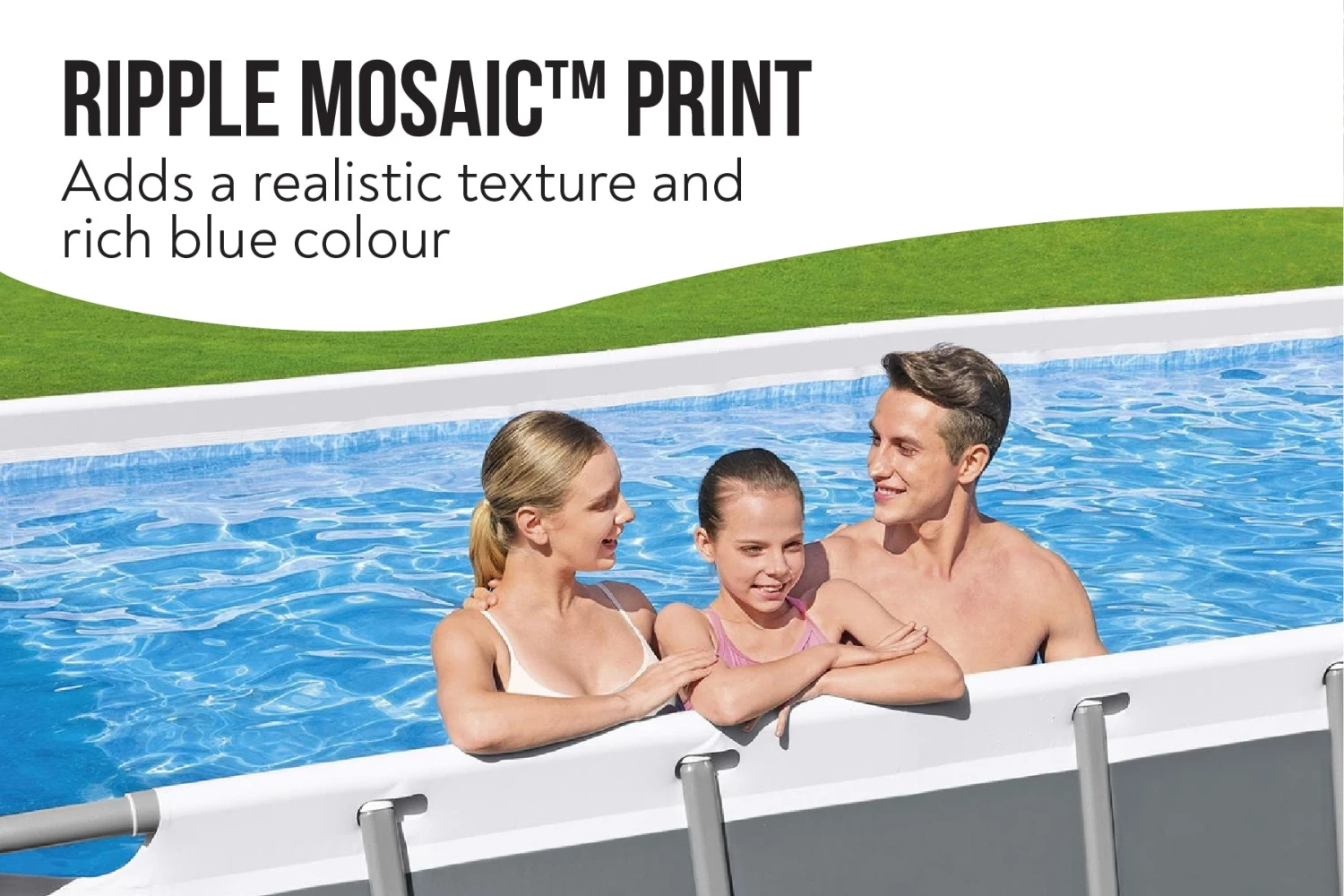 Bestway 24ft X 12ft X 52in Dark Grey Rectangle Power Steel Above Ground Pool Set 7 Bestway 24ft X 12ft X 52in Dark Grey Rectangle Power Steel Above Ground Pool Set - Image 5