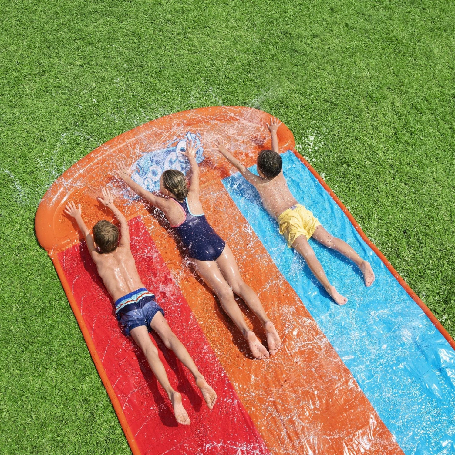 Bestway H2OGO! Tsunami Triple Splash And Slide, With Sprinklers 4 Bestway H2OGO! Tsunami Triple Splash And Slide, With Sprinklers - Image 2