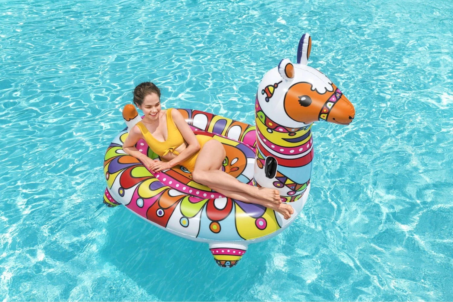 Bestway Inflatable Pop Art Llama Pool Float 6 Bestway Inflatable Pop Art Llama Pool Float - Image 4