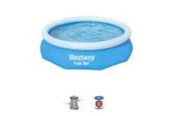 Bestway 10ft X 30in Blue Round Fast Set Inflatable Above Ground Pool Set -Bestway Sale 2 43cd1bd1 8fd8 42f8 b172 f397c59c8304