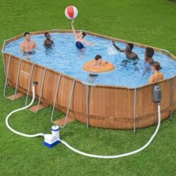 20ft Power Steel Comfort Jet Stone-Print Oval Pool Set 15 20ft Power Steel Comfort Jet Stone-Print Oval Pool Set -Bestway Sale 2 8b77ced6 ecf2 4f20 89c0 9eee1a91c0f6