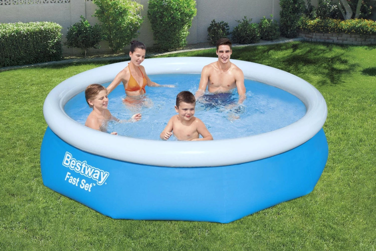 Bestway 10ft X 30in Blue Round Fast Set Inflatable Above Ground Pool 6 Bestway 10ft X 30in Blue Round Fast Set Inflatable Above Ground Pool - Image 4