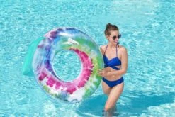Bestway Inflatable Tie Dye Swim Ring, Pool Float With Backrest -Bestway Sale 2 d563b18b 9d9f 4127 805d 993a30d7c597