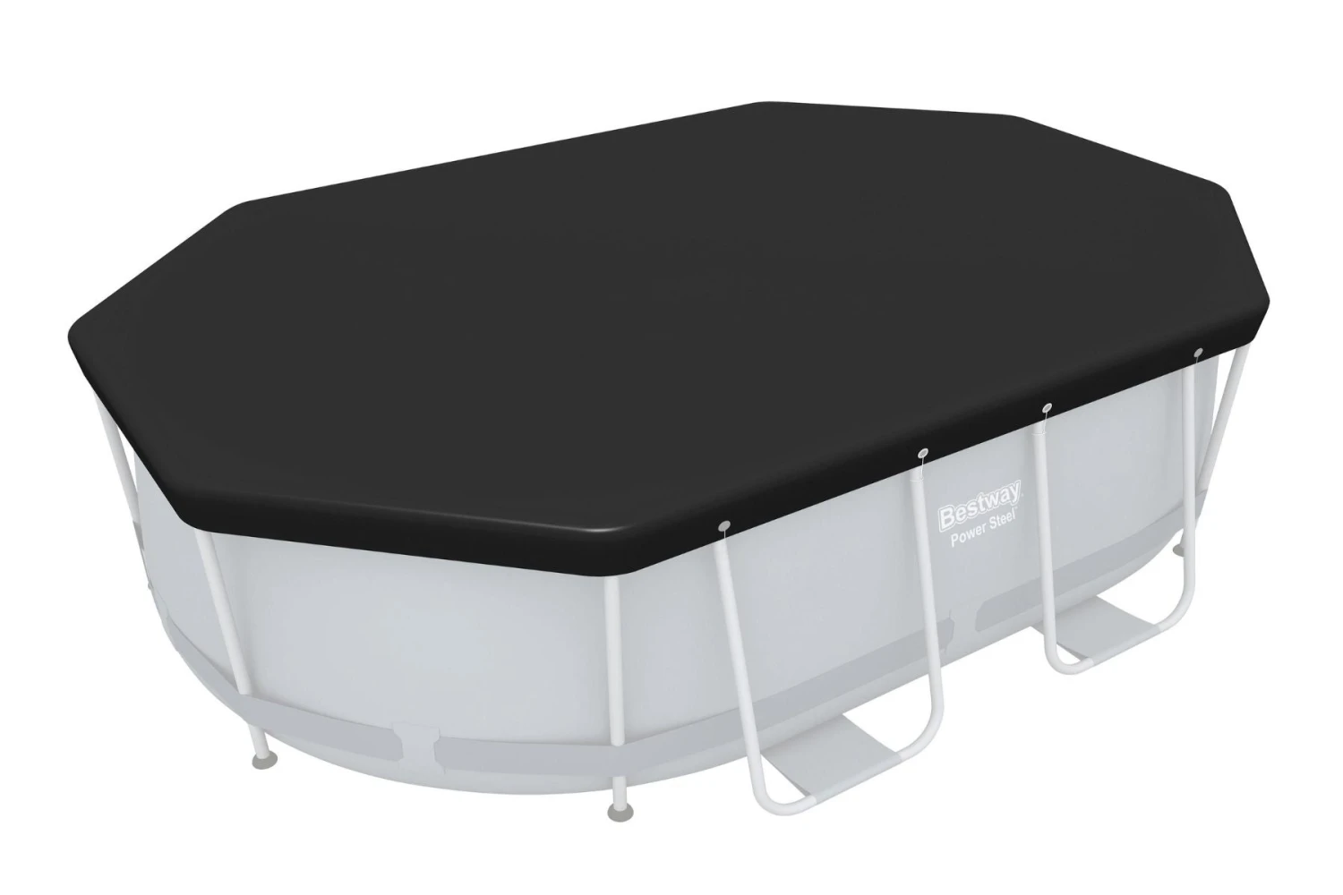 Bestway 9ft 10inch Oval Pool Cover For Power Steel Above Ground Pools 8 Bestway 9ft 10inch Oval Pool Cover For Power Steel Above Ground Pools - Image 6
