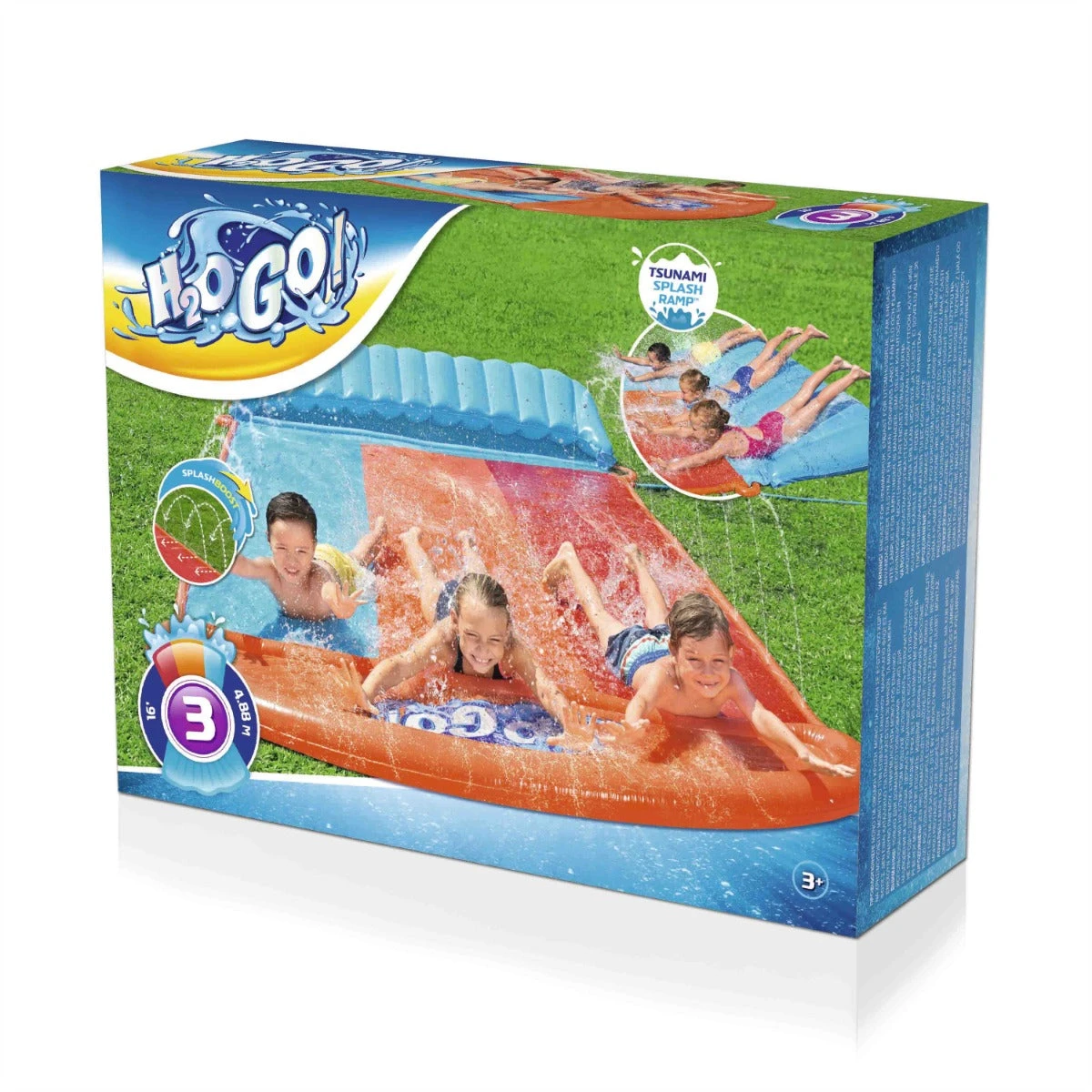 Bestway H2OGO! Tsunami Triple Splash And Slide, With Sprinklers 12 Bestway H2OGO! Tsunami Triple Splash And Slide, With Sprinklers - Image 10
