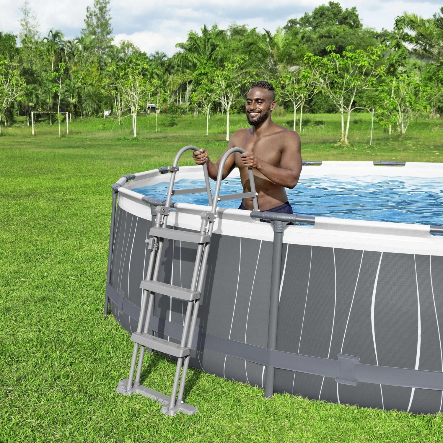 Bestway 42" Pool Ladder For Above Ground Pools 7 Bestway 42" Pool Ladder For Above Ground Pools - Image 5