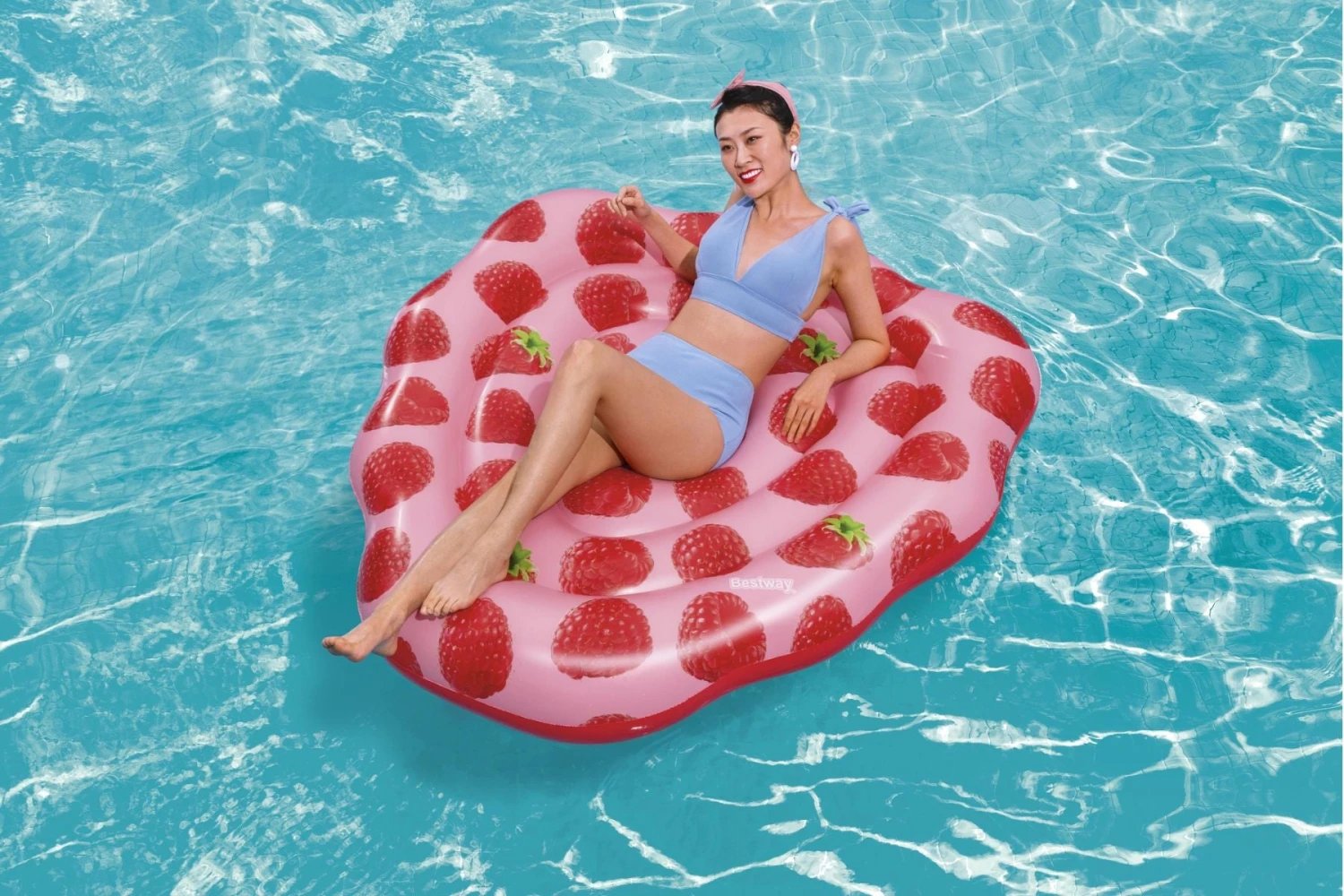 Bestway Inflatable Raspberry Scented Pool Float 6 Bestway Inflatable Raspberry Scented Pool Float - Image 4