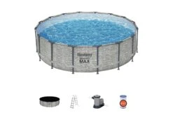 Bestway 16ft X 48in Stone Print Round Steel Pro Max Above Ground Pool Set 12 Bestway 16ft X 48in Stone Print Round Steel Pro Max Above Ground Pool Set -Bestway Sale 4 be108d81 0b35 46dd 9e76 968158c6bcc2