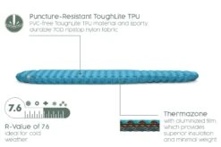 Bestway AlpineLite Ultra-Light Extreme Cold Weather Sleeping Pad – Regular R Value 7.6 -Bestway Sale 4 season sleeping mat