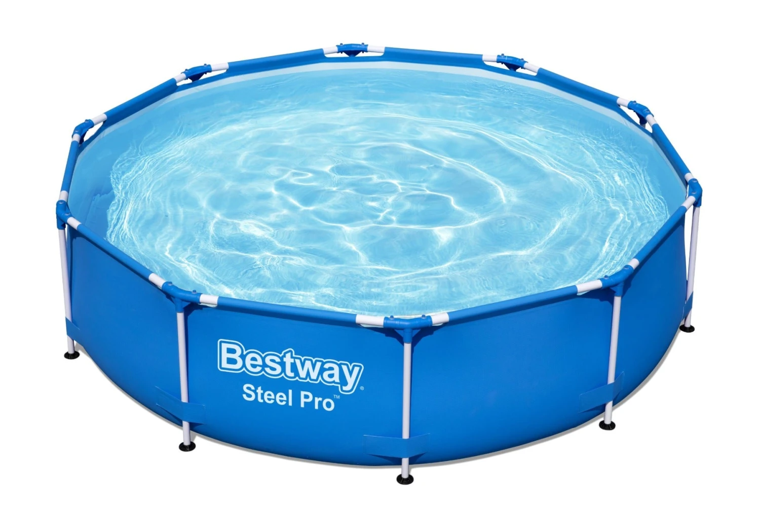 Bestway 10ft X 30in Blue Round Steel Pro Above Ground Pool Set 9 Bestway 10ft X 30in Blue Round Steel Pro Above Ground Pool Set - Image 7
