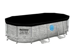 Bestway 14ft X 39.5in Stone Print Oval Power Steel Swim Vista Above Ground Pool Set -Bestway Sale 58425xxx22 0072 pr web 14ftx8ft2inx39.5in power steel swim vista series