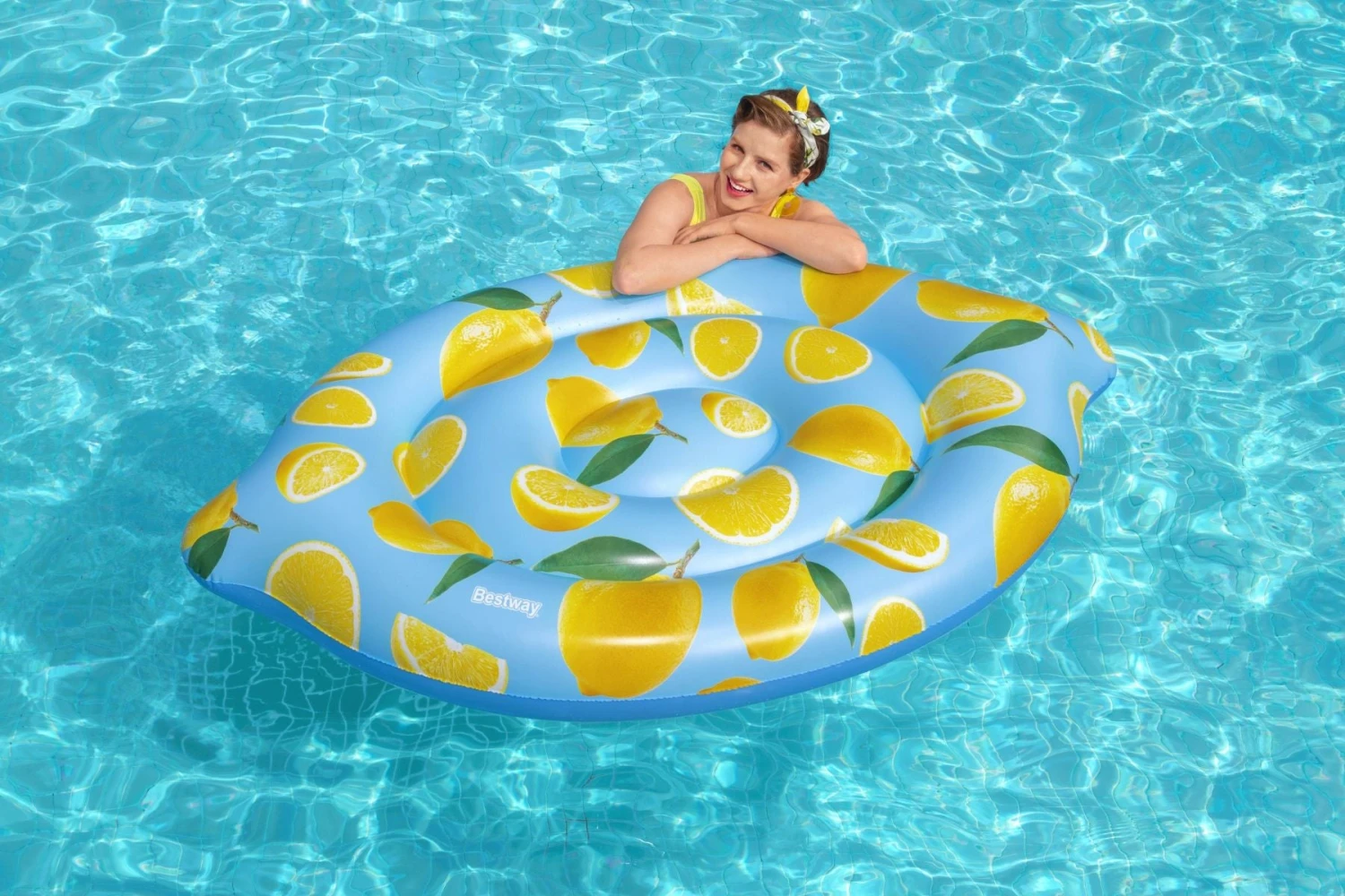 Bestway Inflatable Lemon Scented Pool Float 8 Bestway Inflatable Lemon Scented Pool Float - Image 6