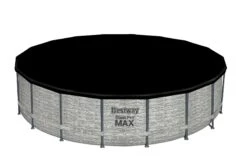 Bestway 18ft X 48in Stone Print Round Steel Pro Max Above Ground Pool Set -Bestway Sale 7 b284e321 2c18 45df 980c 3dce5d060941