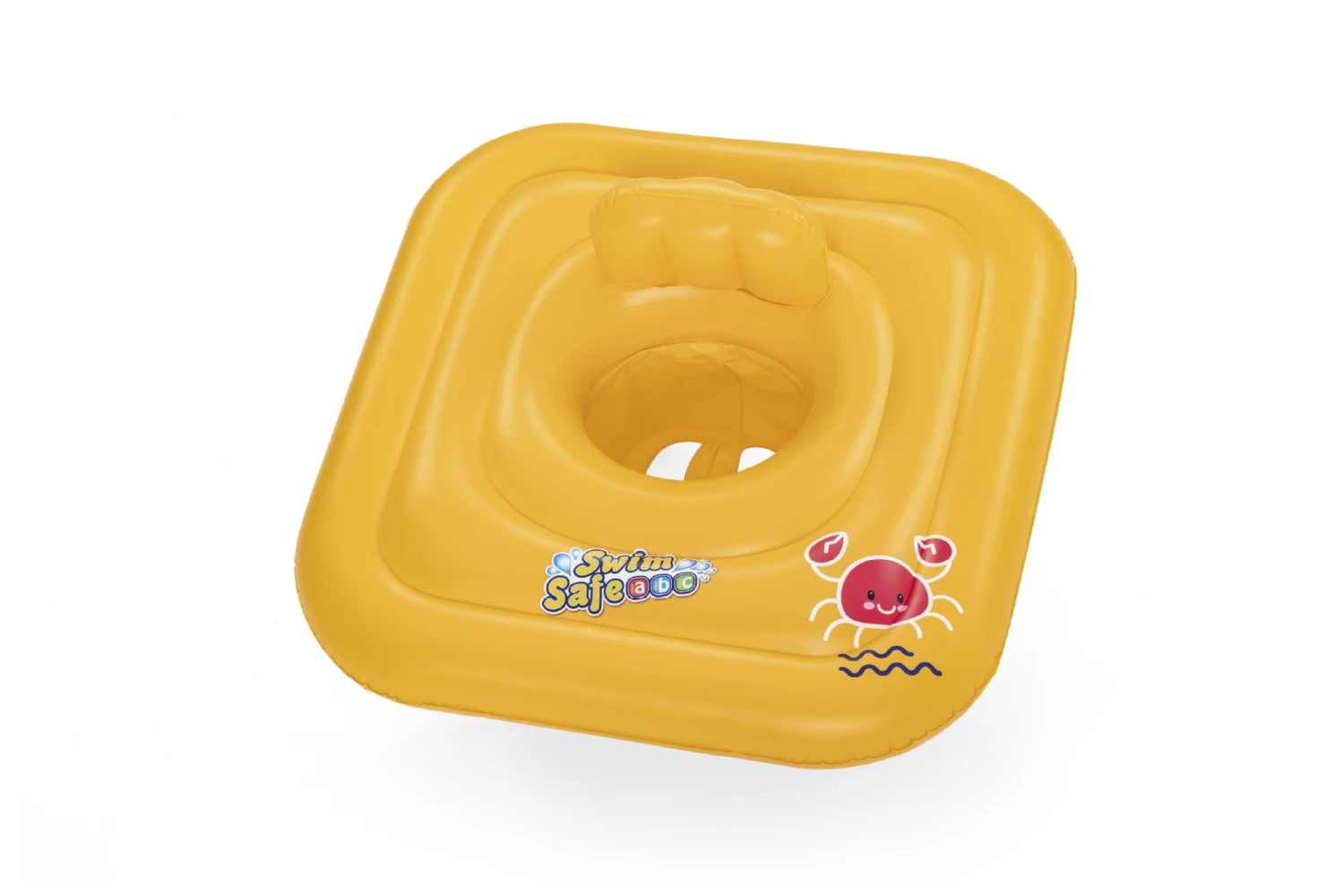 Bestway Inflatable Square Baby Boat Swim Ring, Pool Float With Backrest 5 Bestway Inflatable Square Baby Boat Swim Ring, Pool Float With Backrest - Image 3