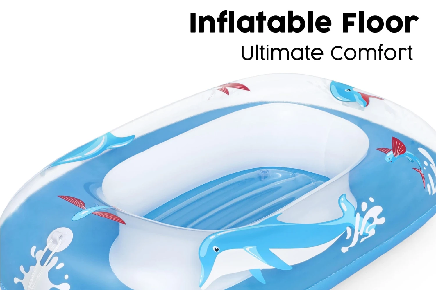 Kids Inflatable Dolphin Pool Boat 8 Kids Inflatable Dolphin Pool Boat - Image 6