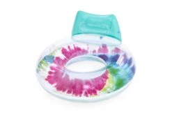 Bestway Inflatable Tie Dye Swim Ring, Pool Float With Backrest -Bestway Sale BW43637 BWWebsiteCallout1