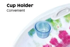 Bestway Inflatable Tie Dye Swim Ring, Pool Float With Backrest -Bestway Sale BW43637 BWWebsiteCallout3