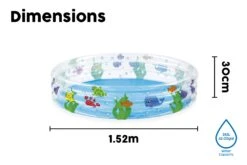 Bestway 3-Ring Ocean Theme Kids Inflatable Paddling Pool -Bestway Sale BW51004 21 feature 5Website