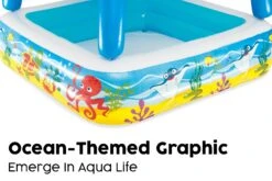 Bestway Kids Inflatable Paddling Pool, With Canopy - 58" -Bestway Sale BW52192 19 feature 4Website