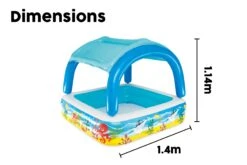 Bestway Kids Inflatable Paddling Pool, With Canopy - 58" -Bestway Sale BW52192 19 feature 5Website