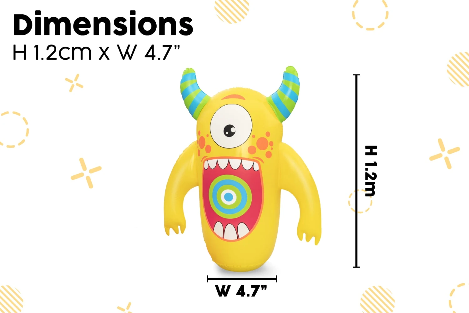 Bestway Kids Inflatable Bounce Back Monster Boxing Set 11 Bestway Kids Inflatable Bounce Back Monster Boxing Set - Image 9