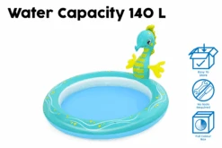 Bestway Seahorse Sprinkler Kids Inflatable Paddling Pool -Bestway Sale BW53114 feature 5Website
