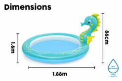 Bestway Seahorse Sprinkler Kids Inflatable Paddling Pool -Bestway Sale BW53114 feature 6Website