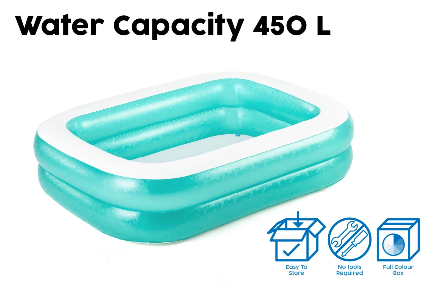 Bestway Family Rectangular Inflatable Swimming Pool 10 Bestway Family Rectangular Inflatable Swimming Pool - Image 8