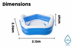 Bestway Family Inflatable Paddling Pool With Built-In Seats -Bestway Sale BW54153 20 feature 6Website