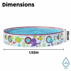 Bestway Coral Themed Kids Inflatable Paddling Pool -Bestway Sale BW55029 feature 6