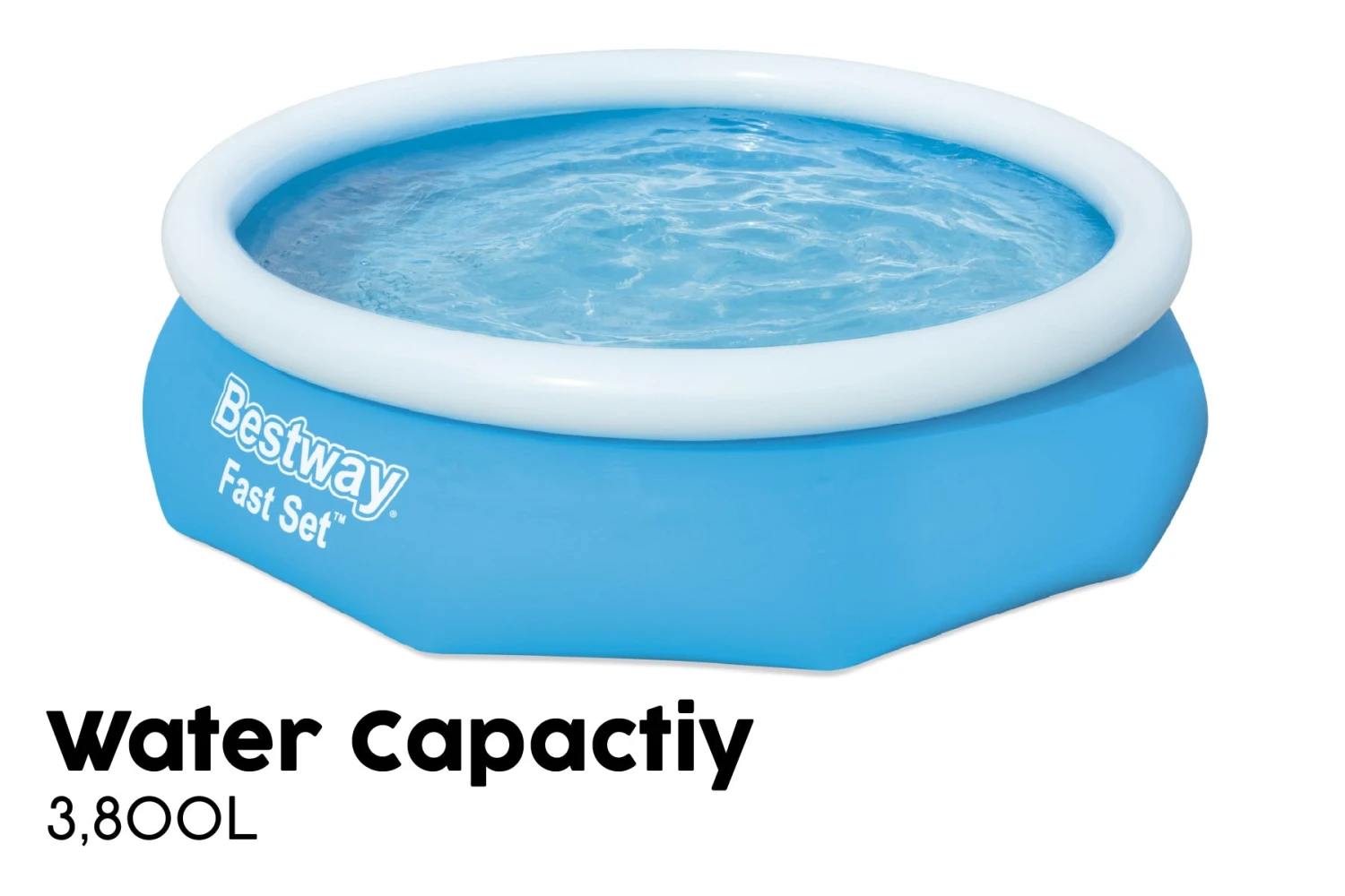 Bestway 10ft X 30in Blue Round Fast Set Inflatable Above Ground Pool 9 Bestway 10ft X 30in Blue Round Fast Set Inflatable Above Ground Pool - Image 7