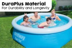 Bestway 10ft X 30in Blue Round Fast Set Inflatable Above Ground Pool 14 Bestway 10ft X 30in Blue Round Fast Set Inflatable Above Ground Pool -Bestway Sale BW57266 19 feature 4Website