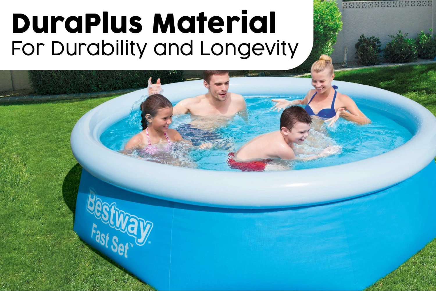 Bestway 10ft X 30in Blue Round Fast Set Inflatable Above Ground Pool 7 Bestway 10ft X 30in Blue Round Fast Set Inflatable Above Ground Pool - Image 5