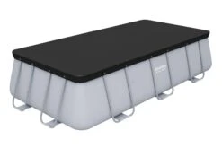 13ft Inch Rectangular Pool Cover For Power Steel Above Ground Pools -Bestway Sale BW58232 24BWWebsiteCallout1 100