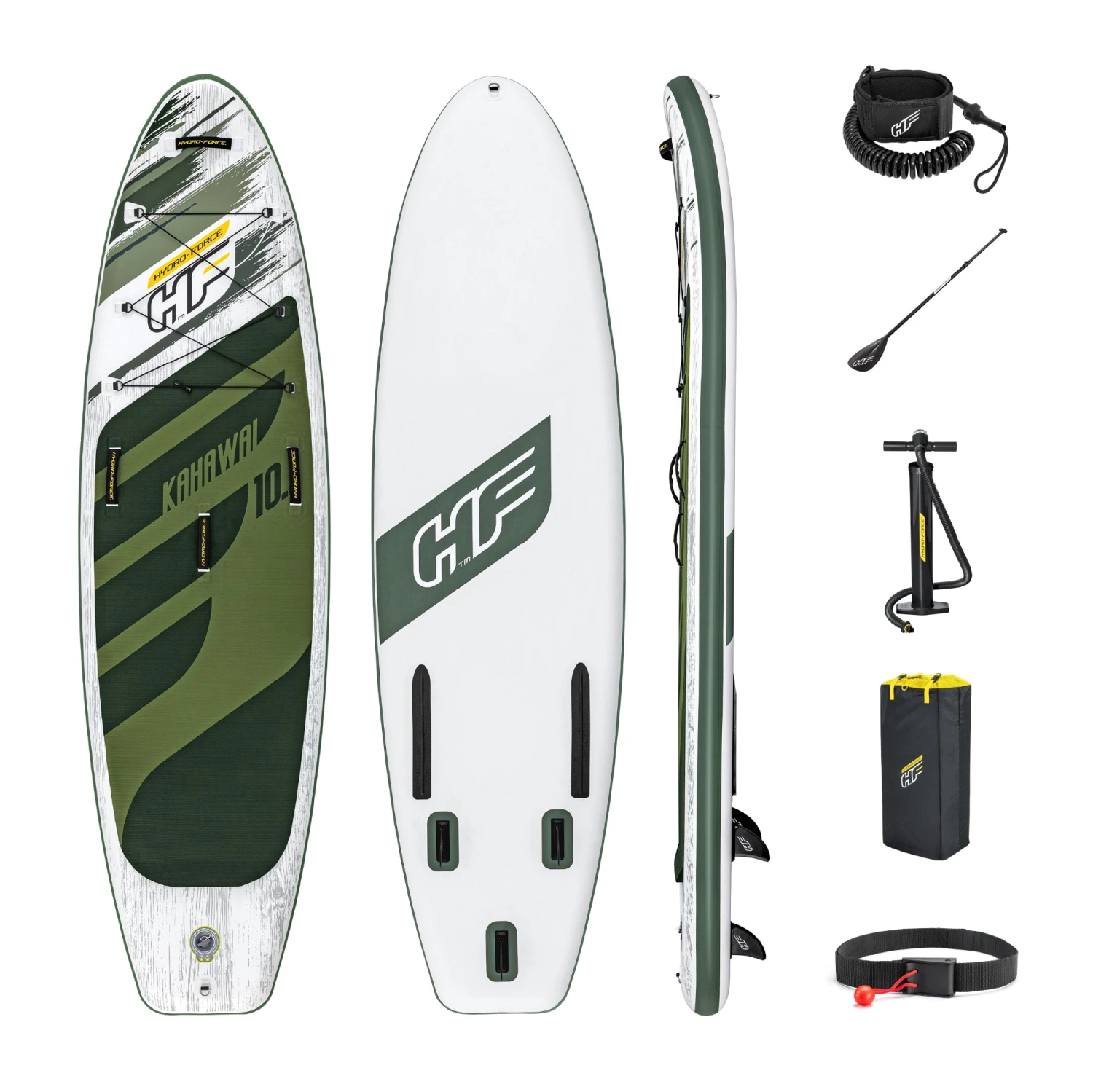 Hydro-Force 10ft2" Inflatable Paddle Board SUP Set - Kahawai 3 Hydro-Force 10ft2" Inflatable Paddle Board SUP Set - Kahawai