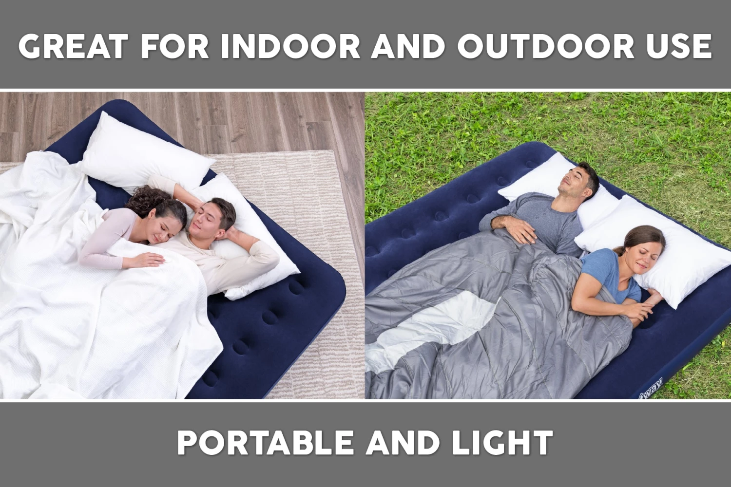 Bestway King Flocked Airbed Inflatable Air Mattress 7 Bestway King Flocked Airbed Inflatable Air Mattress - Image 6