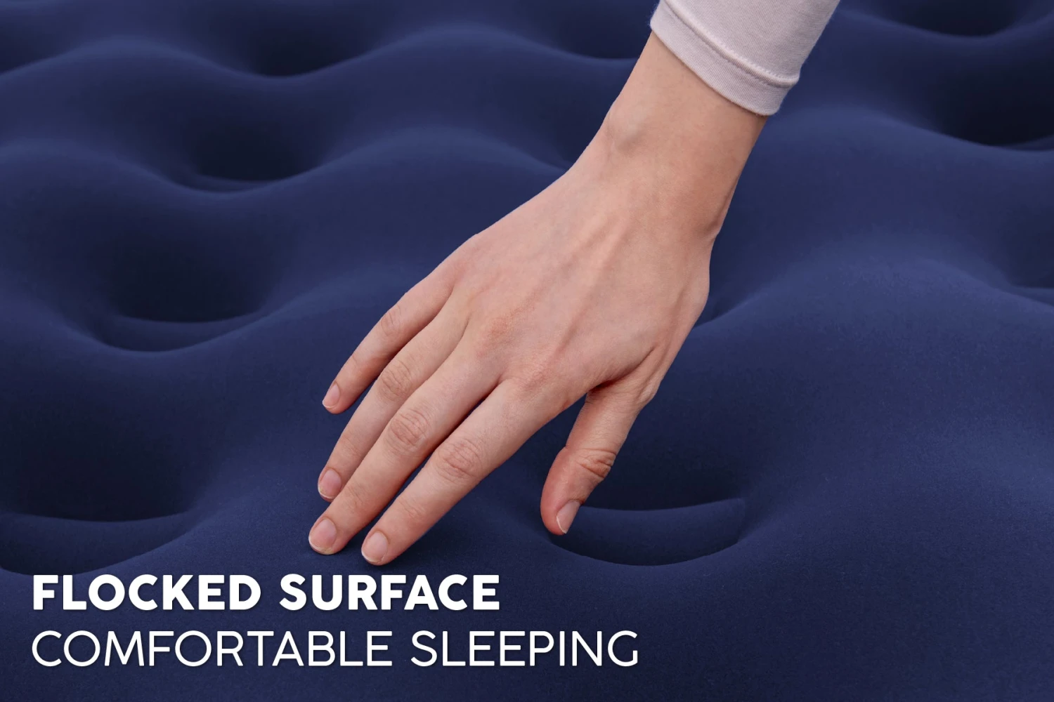 Bestway King Flocked Airbed Inflatable Air Mattress 8 Bestway King Flocked Airbed Inflatable Air Mattress - Image 7