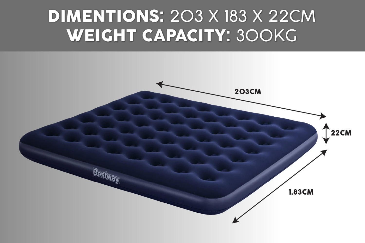 Bestway King Flocked Airbed Inflatable Air Mattress 10 Bestway King Flocked Airbed Inflatable Air Mattress - Image 9