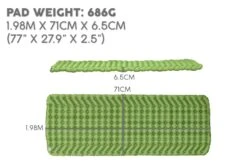 Bestway Wanderlite Compact Inflatable Air Sleeping Pad - Large -Bestway Sale BW69616 Callout51800x1200