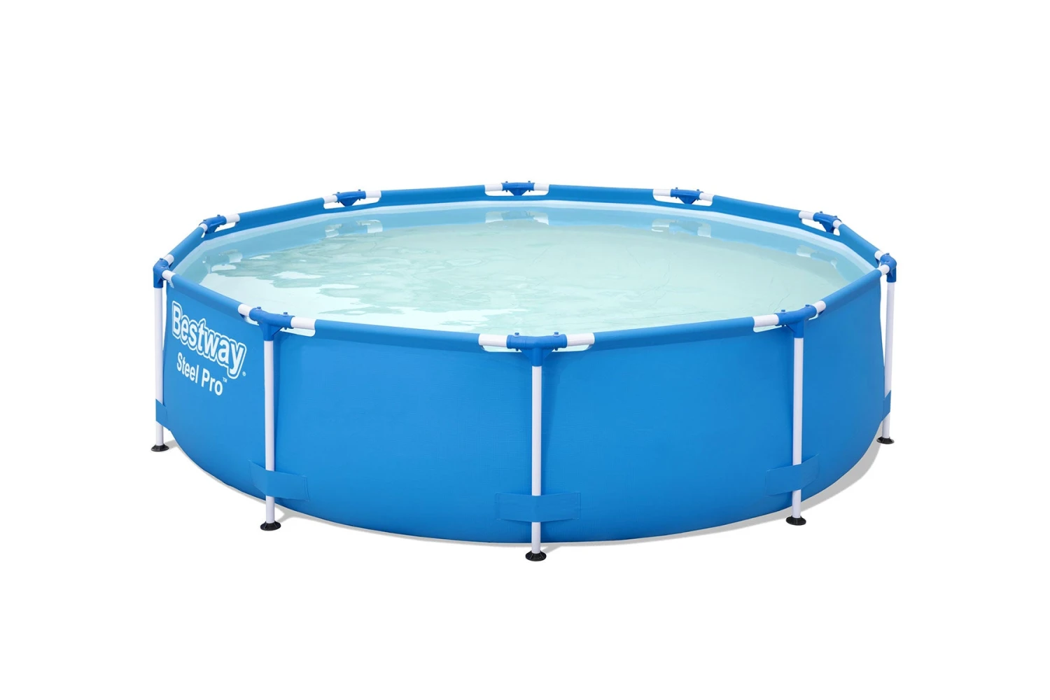Bestway 10ft X 30in Blue Round Steel Pro Above Ground Pool Set 5 Bestway 10ft X 30in Blue Round Steel Pro Above Ground Pool Set - Image 3